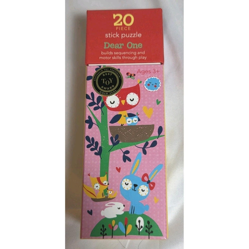 Award Win Gibby & Libby Dear One 20-Piece Line Up Animal Cardboard Puzzle Age 3+